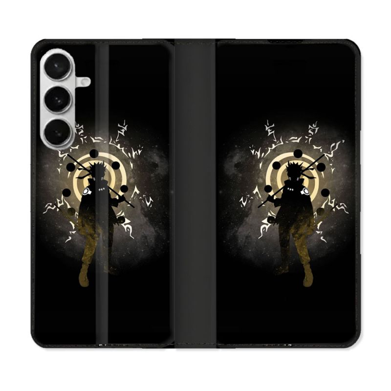 Housse cuir portefeuille Pour Samsung Galaxy S26 Plus Manga Naruto Sage