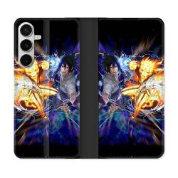 Housse cuir portefeuille Pour Samsung Galaxy S26 Plus Manga Naruto VS
