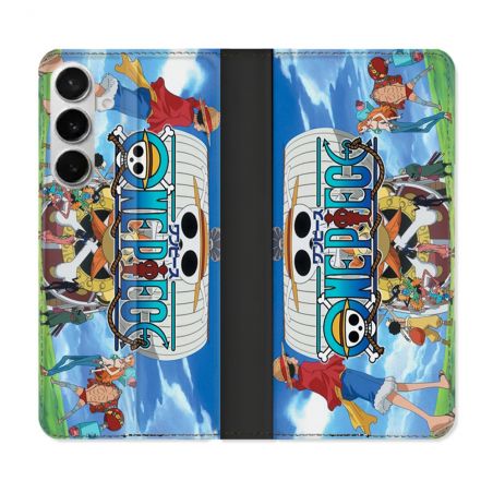 Housse cuir portefeuille Pour Samsung Galaxy S26 Plus Manga One Piece Sunny