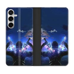 Housse cuir portefeuille Pour Samsung Galaxy S26 Plus Manga SAO sword Art Online Epee
