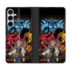 Housse cuir portefeuille Pour Samsung Galaxy S26 Plus Manga Yu Gi Oh
