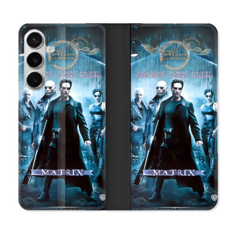 Housse cuir portefeuille Pour Samsung Galaxy S26 Plus Matrix Affiche