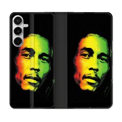Housse cuir portefeuille Pour Samsung Galaxy S26 Plus Musique Bob Marley 2
