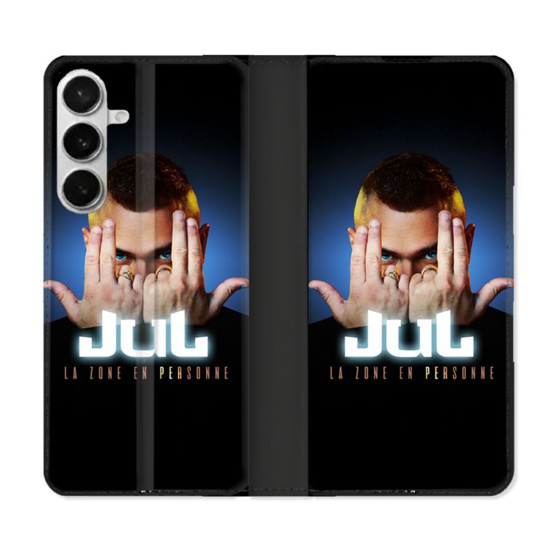 Housse cuir portefeuille Pour Samsung Galaxy S26 Plus Musique Jul Signe