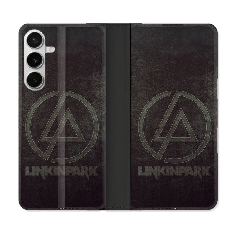 Housse cuir portefeuille Pour Samsung Galaxy S26 Plus Musique Rock Linkin Park