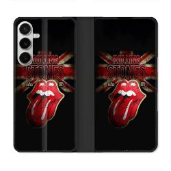 Housse cuir portefeuille Pour Samsung Galaxy S26 Plus Musique Rolling Stones