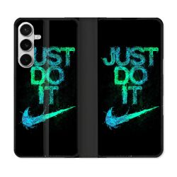 Housse cuir portefeuille Pour Samsung Galaxy S26 Plus Nike Just Do It