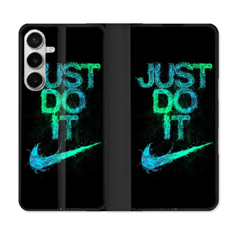 Housse cuir portefeuille Pour Samsung Galaxy S26 Plus Nike Just Do It