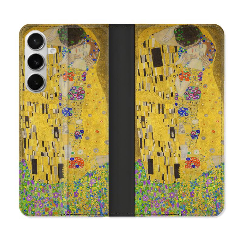 Housse cuir portefeuille Pour Samsung Galaxy S26 Plus Peinture Le Baiser