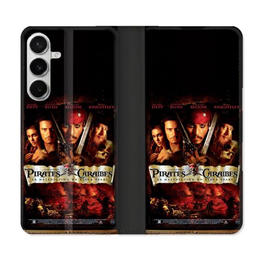 Housse cuir portefeuille Pour Samsung Galaxy S26 Plus Pirate Des Caraibes