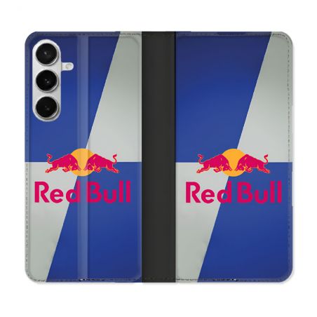 Housse cuir portefeuille Pour Samsung Galaxy S26 Plus Red Bull Classique