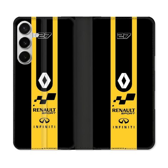 Housse cuir portefeuille Pour Samsung Galaxy S26 Plus Renault