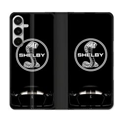 Housse cuir portefeuille Pour Samsung Galaxy S26 Plus Shelby