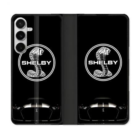 Housse cuir portefeuille Pour Samsung Galaxy S26 Plus Shelby