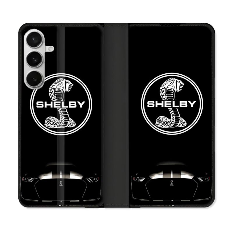Housse cuir portefeuille Pour Samsung Galaxy S26 Plus Shelby
