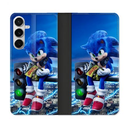 Housse cuir portefeuille Pour Samsung Galaxy S26 Plus Sonic