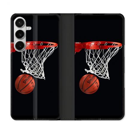 Housse cuir portefeuille Pour Samsung Galaxy S26 Plus Sport Basket Panier