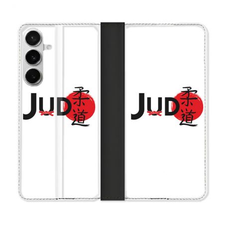 Housse cuir portefeuille Pour Samsung Galaxy S26 Plus Sport Judo Logo
