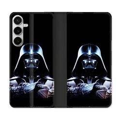 Housse cuir portefeuille Pour Samsung Galaxy S26 Plus Star Wars - Dark Vador Noir