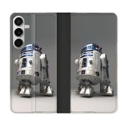 Housse cuir portefeuille Pour Samsung Galaxy S26 Plus Star Wars - R2D2