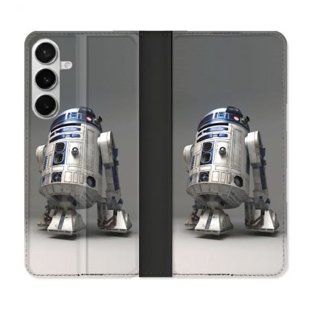 Housse cuir portefeuille Pour Samsung Galaxy S26 Plus Star Wars - R2D2