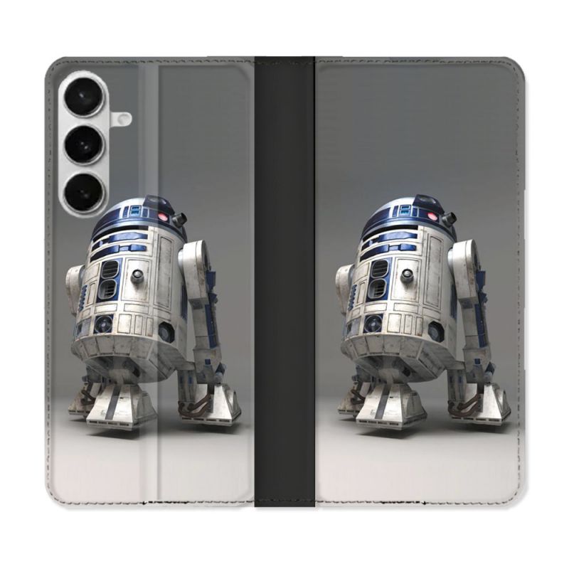 Housse cuir portefeuille Pour Samsung Galaxy S26 Plus Star Wars - R2D2
