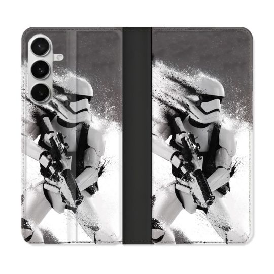 Housse cuir portefeuille Pour Samsung Galaxy S26 Plus Star Wars - Trooper