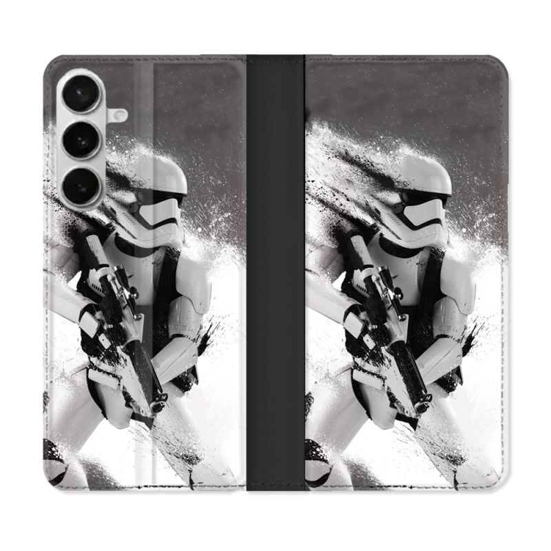 Housse cuir portefeuille Pour Samsung Galaxy S26 Plus Star Wars - Trooper