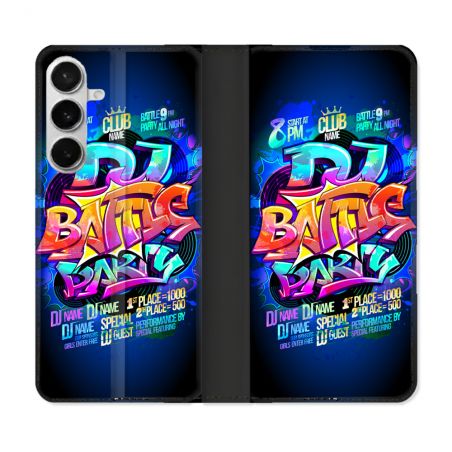 Housse cuir portefeuille Pour Samsung Galaxy S26 Plus Street Art Rap