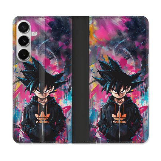 Housse cuir portefeuille Pour Samsung Galaxy S26 Plus Street Art Sangoku