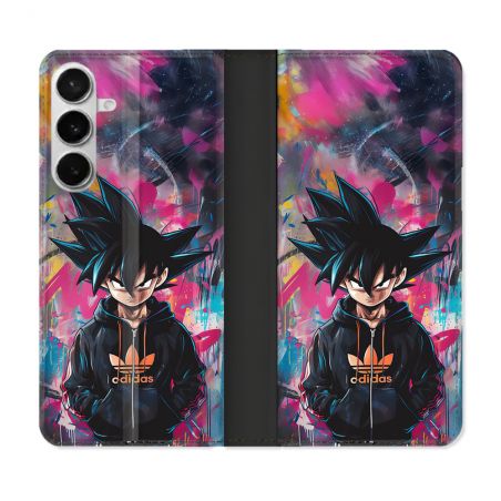 Housse cuir portefeuille Pour Samsung Galaxy S26 Plus Street Art Sangoku