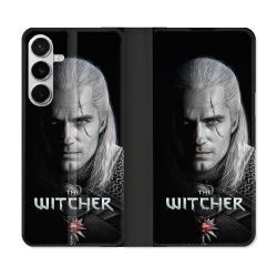 Housse cuir portefeuille Pour Samsung Galaxy S26 Plus The Witcher Noir