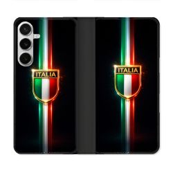 Housse cuir portefeuille Pour Samsung Galaxy S26 Plus Voyage Italie 3 sur Noir