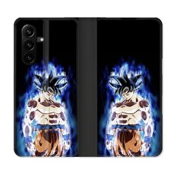 Housse Cuir Portefeuille Pour Samsung Galaxy A57 5G Manga Dragon Ball Sangoku Noir