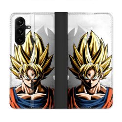Housse Cuir Portefeuille Pour Samsung Galaxy A57 5G Manga Dragon Ball Sangoku Portrait
