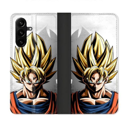 Housse Cuir Portefeuille Pour Samsung Galaxy A57 5G Manga Dragon Ball Sangoku Portrait