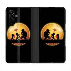 Housse Cuir Portefeuille Pour Samsung Galaxy A57 5G Manga Dragon Ball Vintage