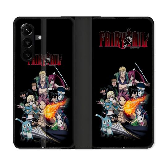 Housse Cuir Portefeuille Pour Samsung Galaxy A57 5G Manga Fairy Tail Logo Team