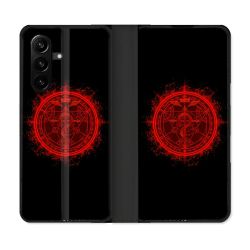 Housse Cuir Portefeuille Pour Samsung Galaxy A57 5G Manga Fullmetal Alchemist Logo