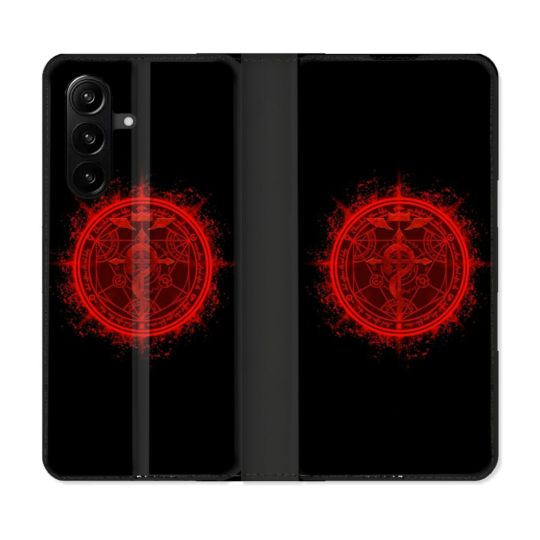 Housse Cuir Portefeuille Pour Samsung Galaxy A57 5G Manga Fullmetal Alchemist Logo