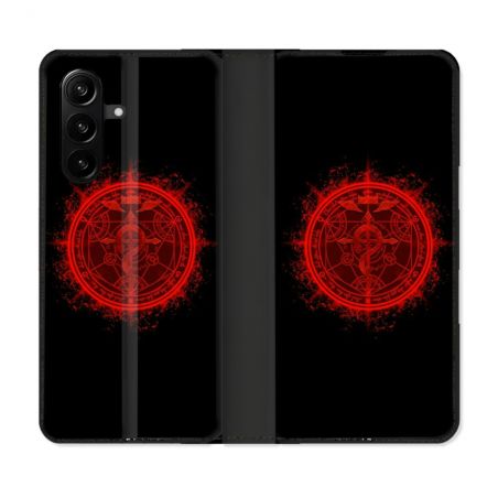 Housse Cuir Portefeuille Pour Samsung Galaxy A57 5G Manga Fullmetal Alchemist Logo