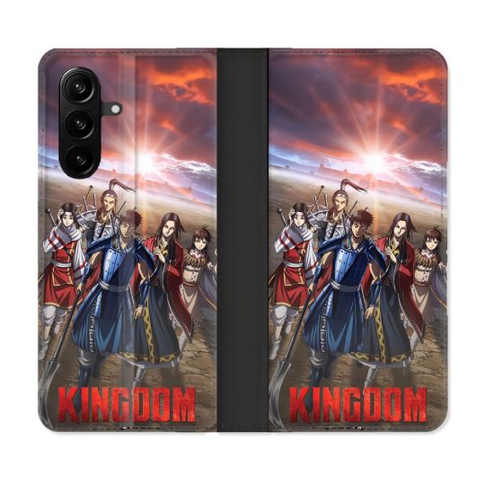 Housse Cuir Portefeuille Pour Samsung Galaxy A57 5G Manga Kingdom Affiche