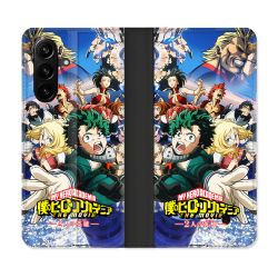 Housse Cuir Portefeuille Pour Samsung Galaxy A57 5G Manga My Hero Academia Affiche