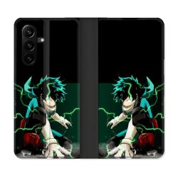 Housse Cuir Portefeuille Pour Samsung Galaxy A57 5G Manga My Hero Academia Deku
