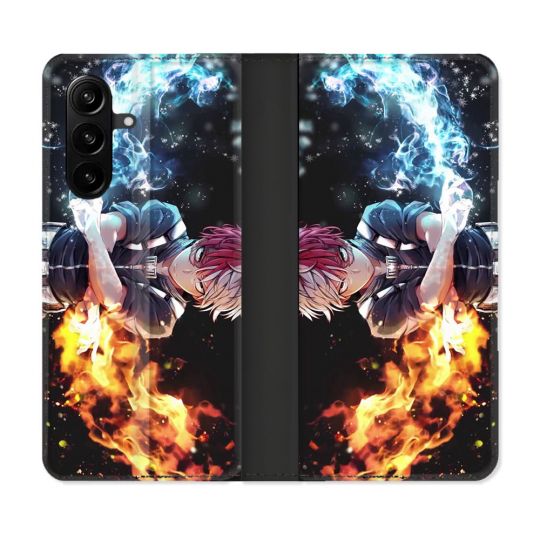 Housse Cuir Portefeuille Pour Samsung Galaxy A57 5G Manga My Hero Academia Shoto