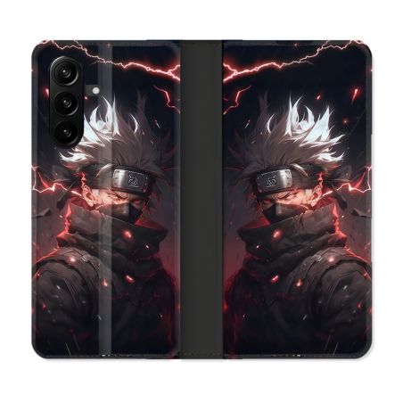 Housse Cuir Portefeuille Pour Samsung Galaxy A57 5G Manga Naruto Kakashi Dark