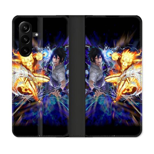 Housse Cuir Portefeuille Pour Samsung Galaxy A57 5G Manga Naruto VS
