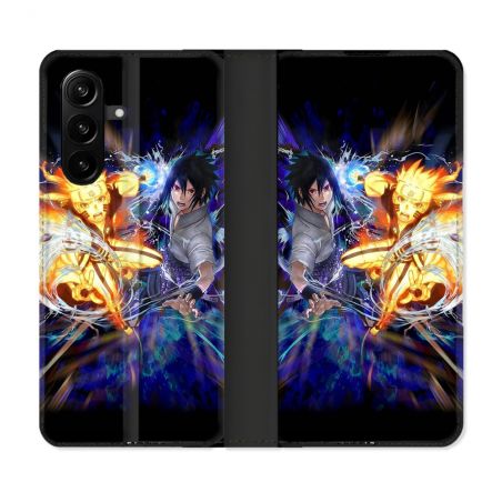 Housse Cuir Portefeuille Pour Samsung Galaxy A57 5G Manga Naruto VS
