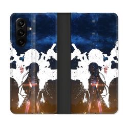 Housse Cuir Portefeuille Pour Samsung Galaxy A57 5G Manga SAO sword Art Online Asuna