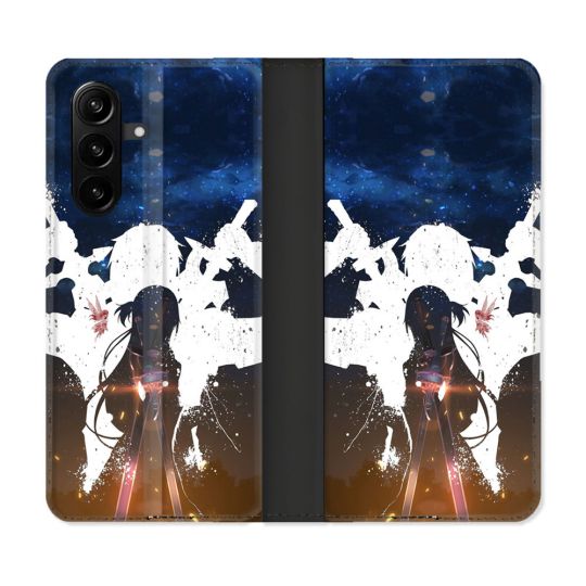 Housse Cuir Portefeuille Pour Samsung Galaxy A57 5G Manga SAO sword Art Online Asuna